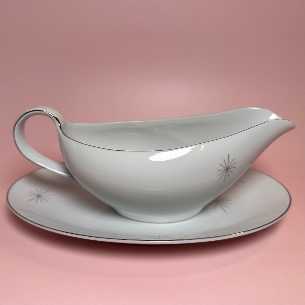 Vintage Arita Yaki Gravy Boat & Underplate – Crown Star